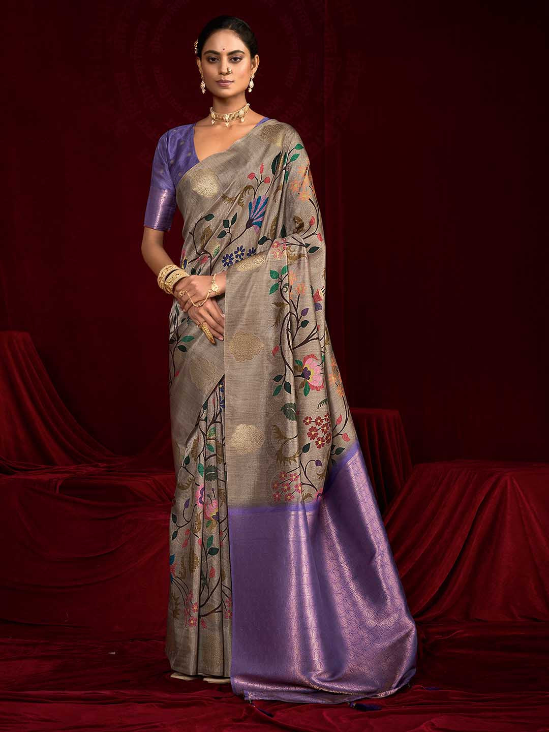 Woven Printed Art Silk Saree