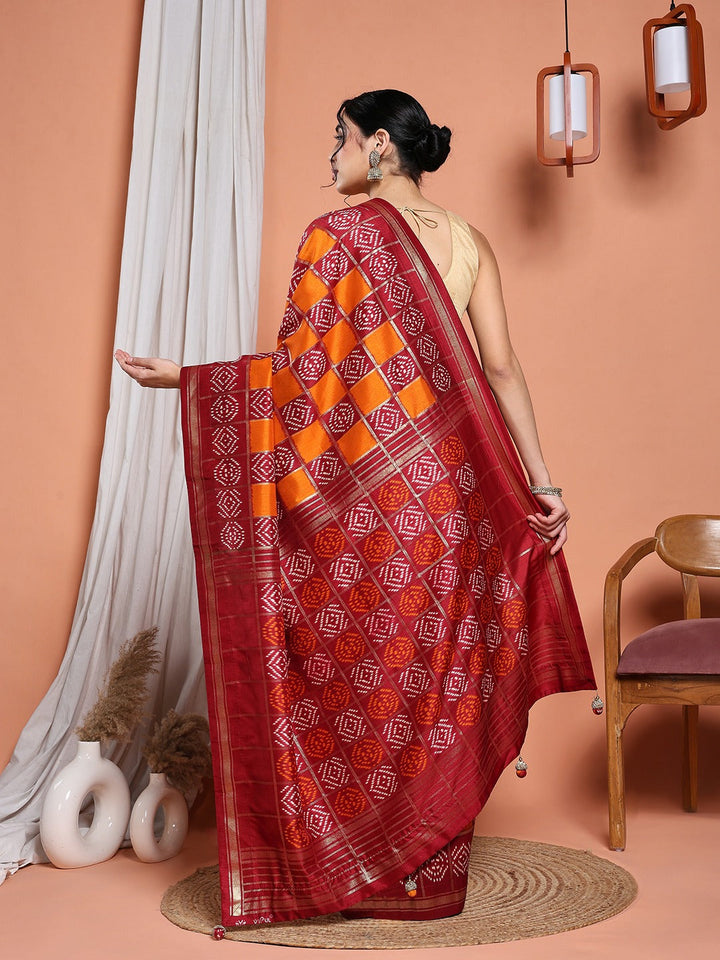 Digital Printed Art Silk Saree