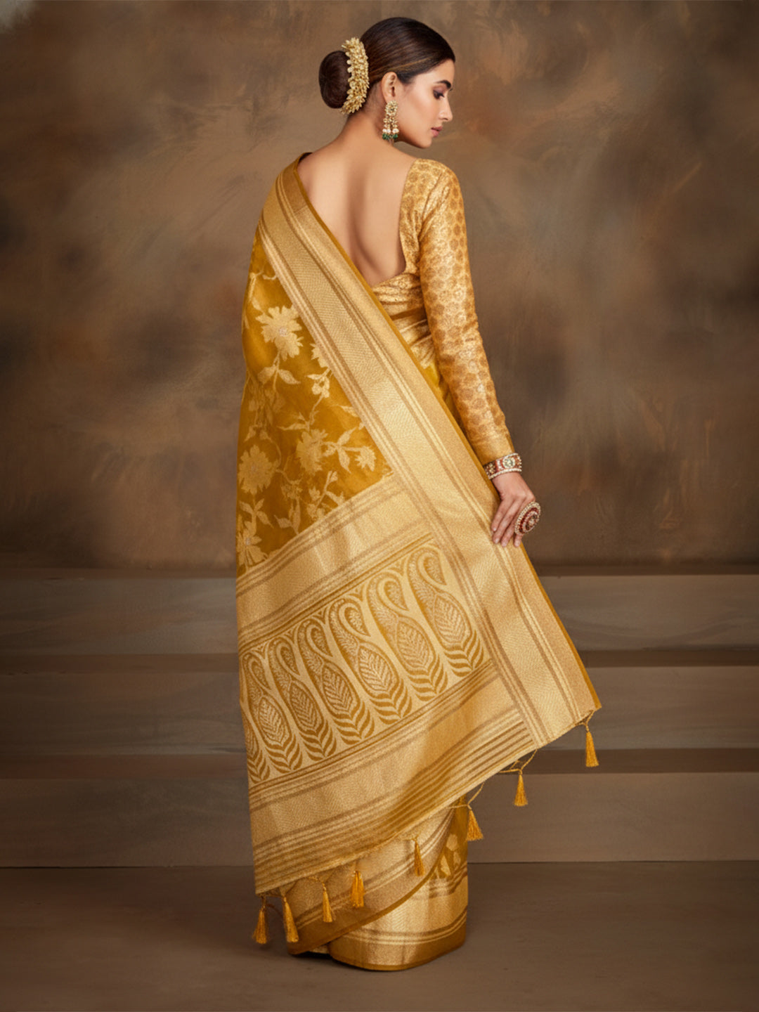 Plain Georgette Saree