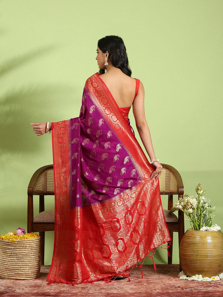 Plain Crepe Saree