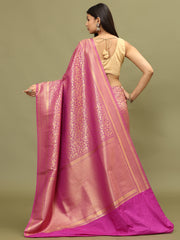 Zari Jaal Woven Handloom Saree