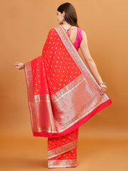 Zari Border Banarasi Woven Saree