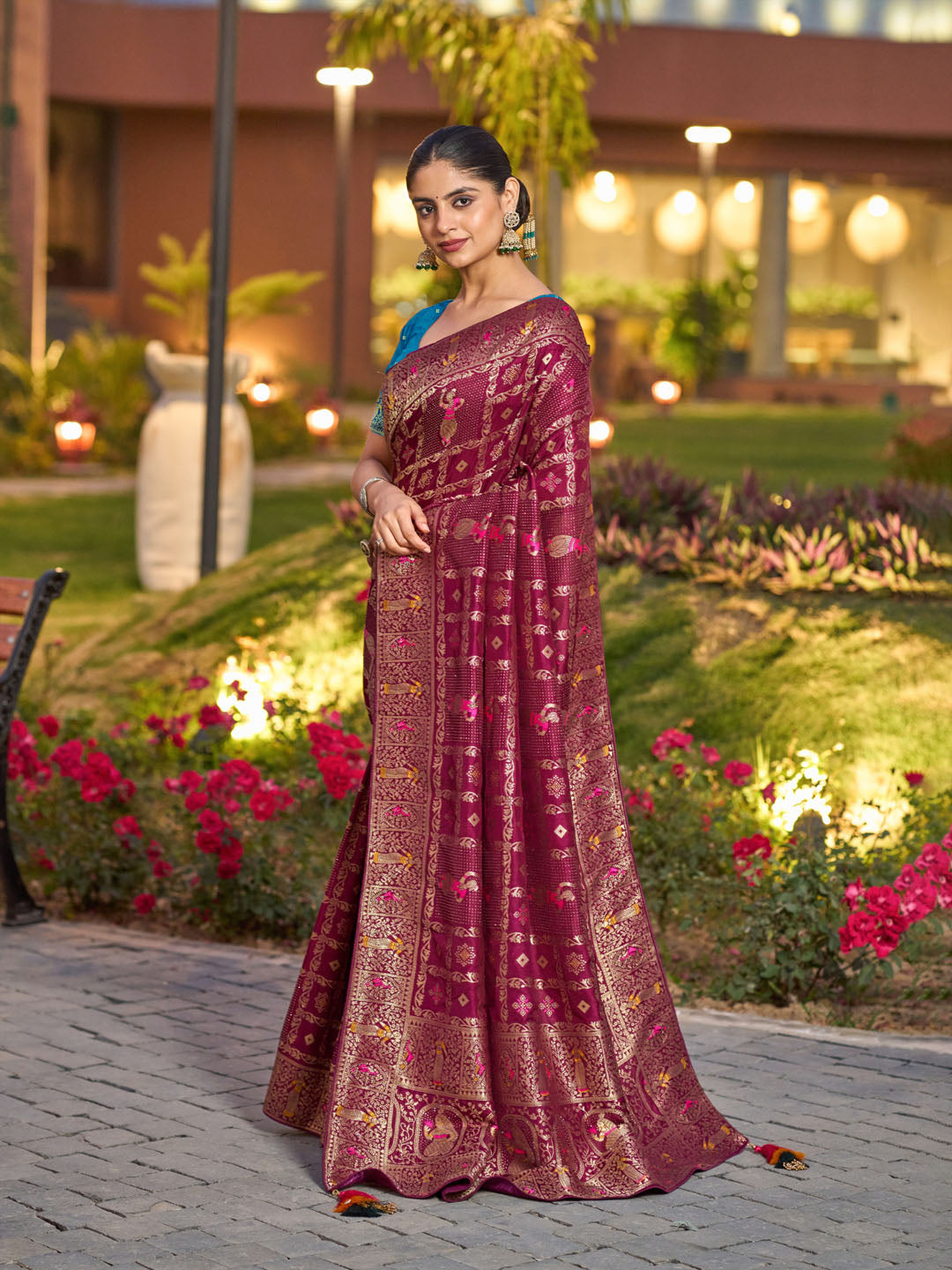 Woven Design Dola Silk Saree