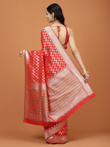 Stone Embroidery Banarasi Saree