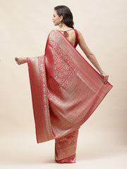 Zari Jaal Woven Banarasi Saree