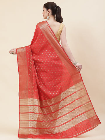 Zari Booti Handloom Woven Saree