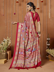 Printed Art Silk Saree