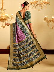 Patola Printed Art Silk Woven Saree