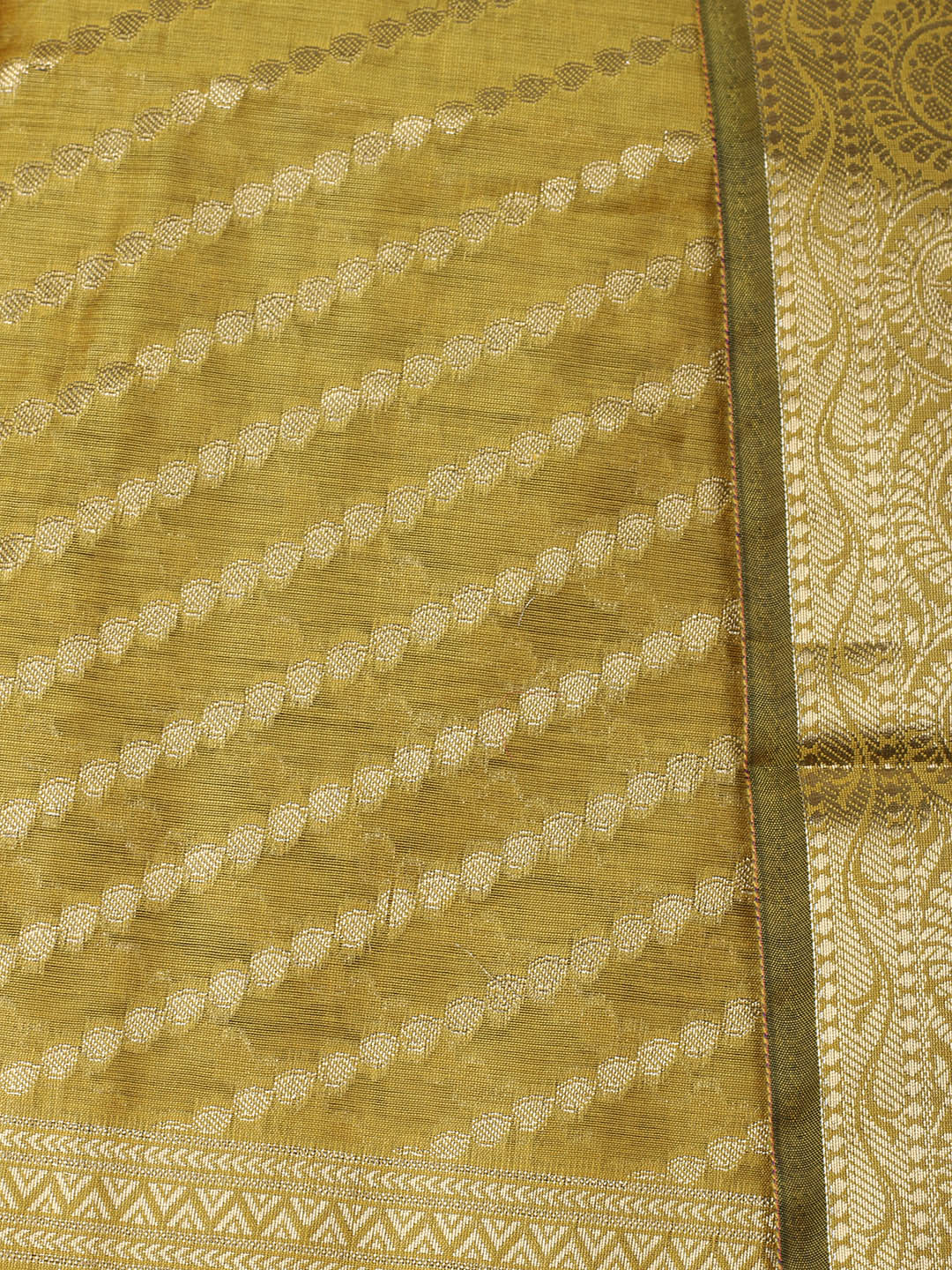 Woven Design Chanderi Unstitched Suit With Pant &amp; Dupatta