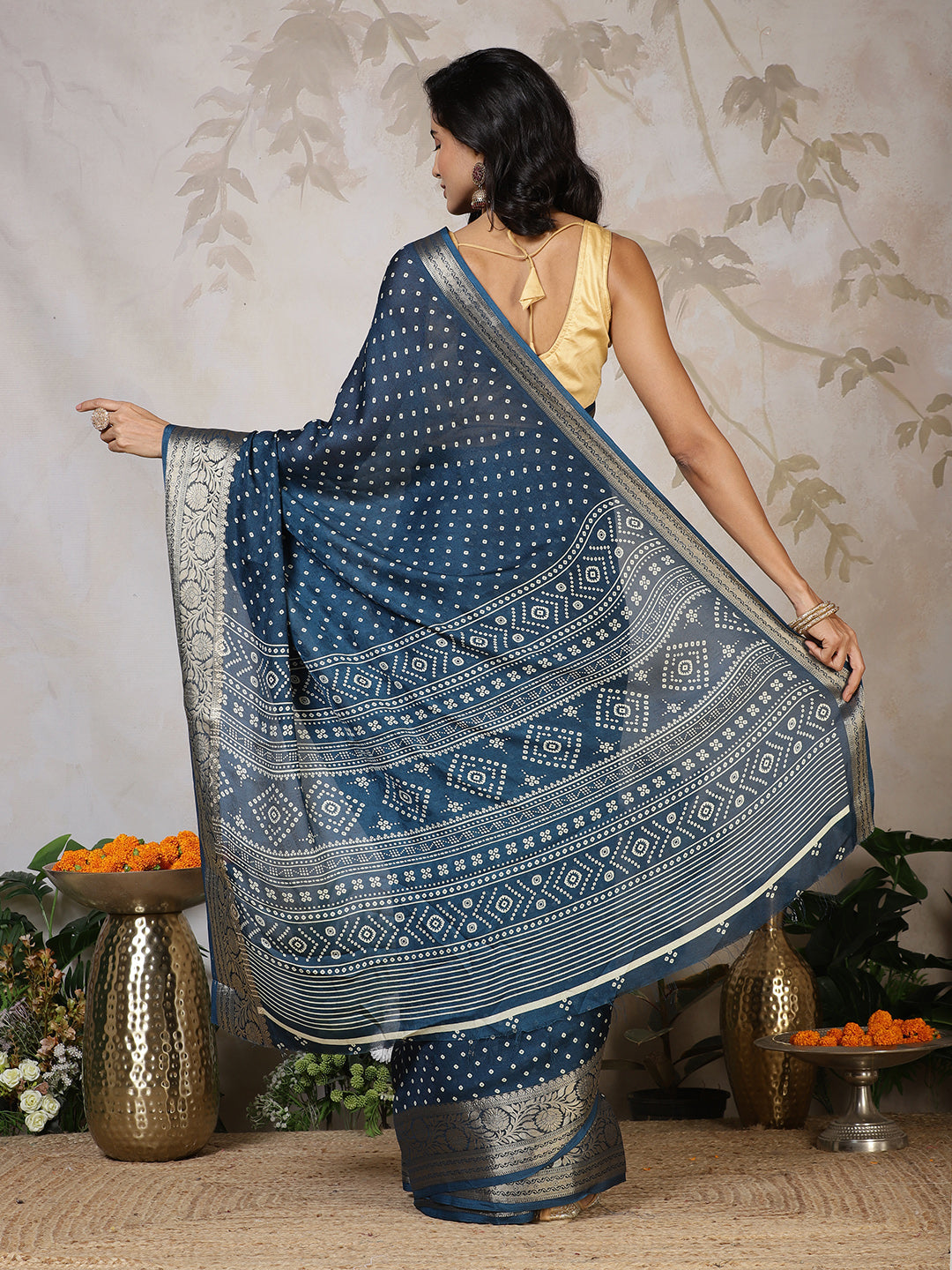 Digital Printed Georgette Saree