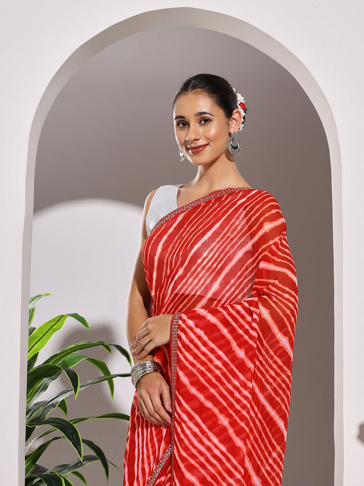 Printed Georgette Saree