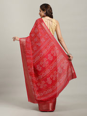 Bandhani Printed Dola Cotton Saree