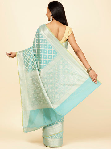 Zari Jaal Cotton Woven Saree