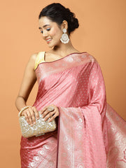 Stone Work Banarasi Woven Saree