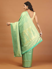 Zari Jaal Brocade Handloom Woven Saree