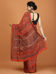 Digital Printed Crepe Woven Saree