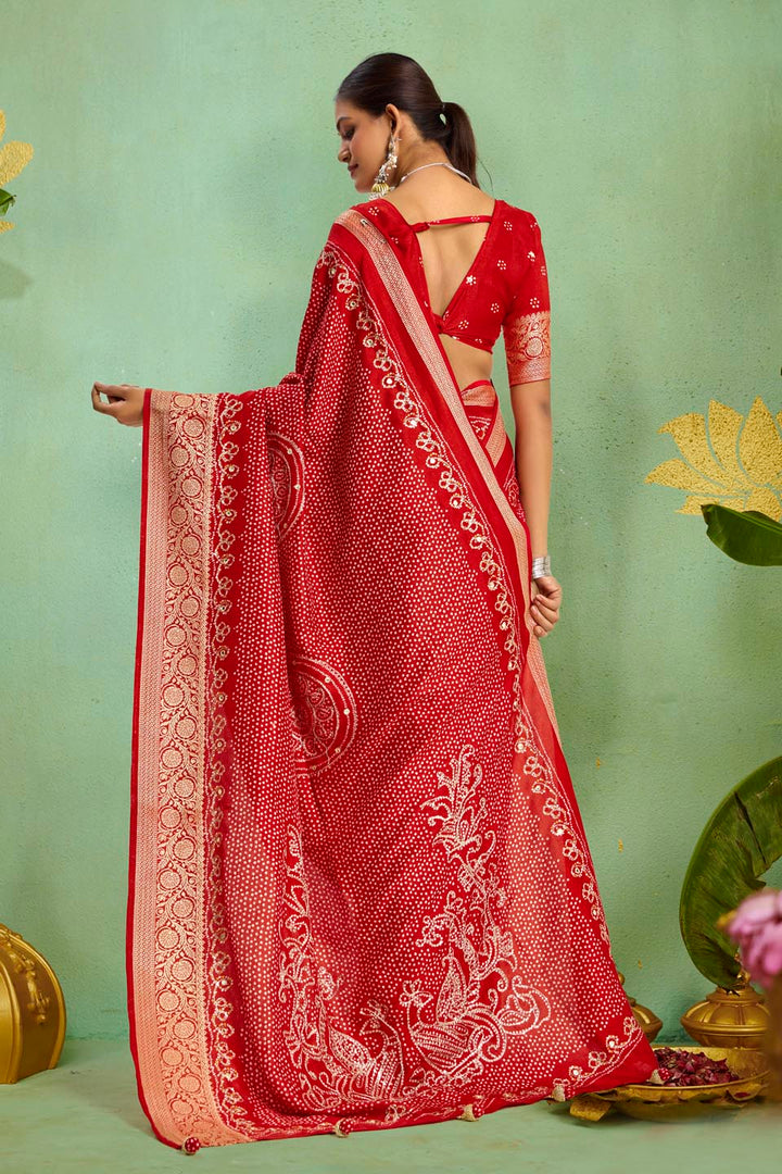 Digital Printed Art Silk Saree