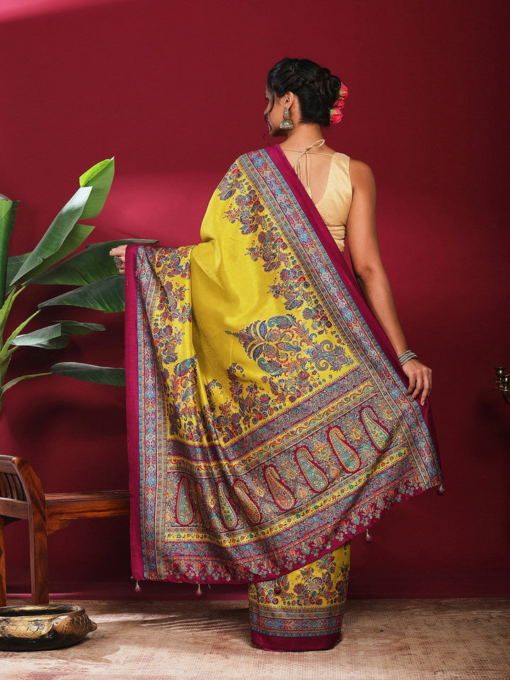 Digital Printed Art Silk Saree