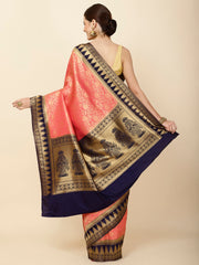 Brocade Zari Jaal Woven Handloom Saree