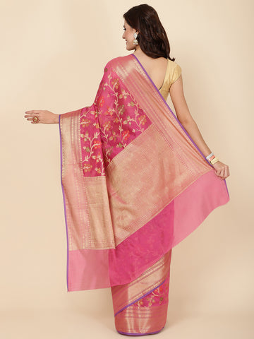 Zari Jaal Woven Cotton Saree