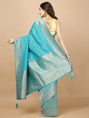 Stone Booti Banarasi Woven Saree