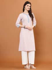 Printed Cotton Blend Kurta