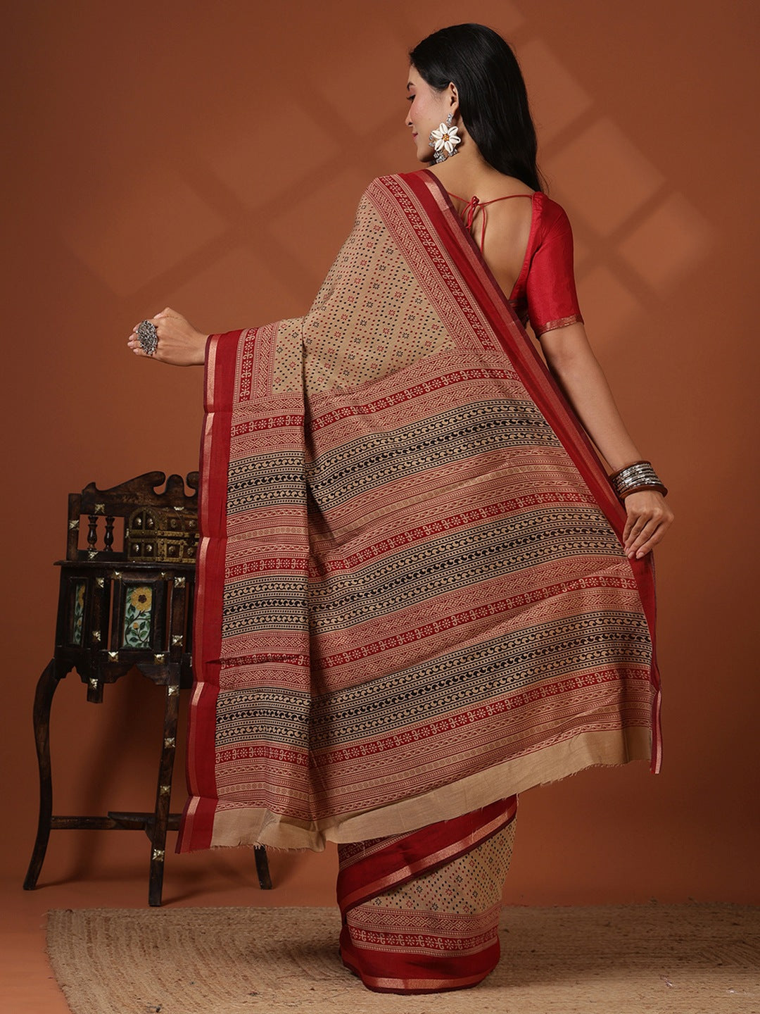 Digital Printed Art Silk Saree