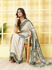 Digital Printed Crepe Saree