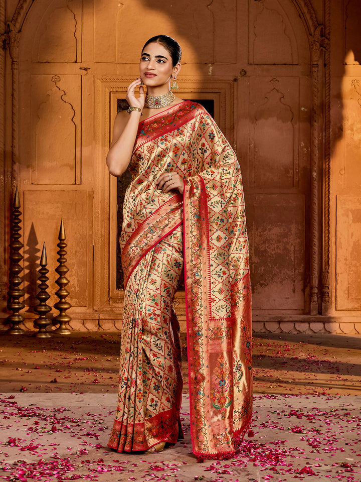 Rani Woven Design Dola Silk Saree