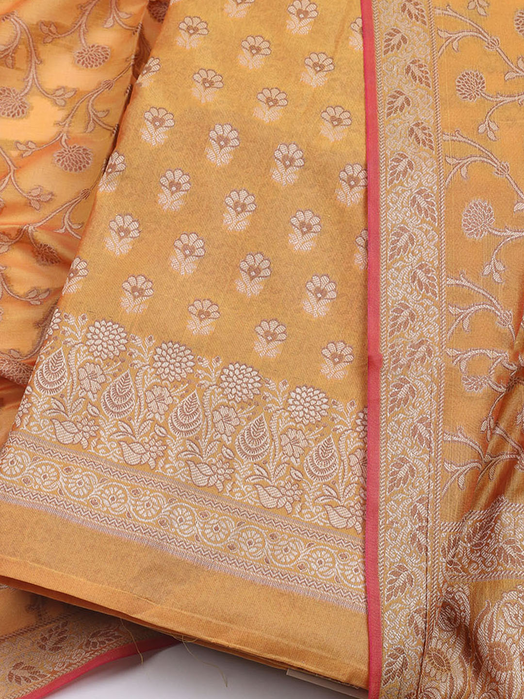 Banarasi Chanderi Unstitched Suit With Dupatta