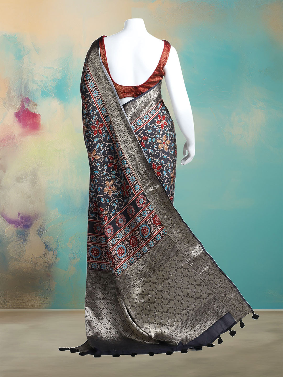 Printed Art Silk Saree