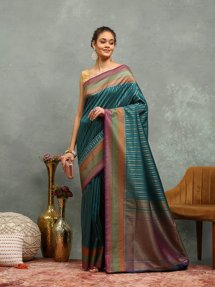 Wovn Border Art Silk Saree