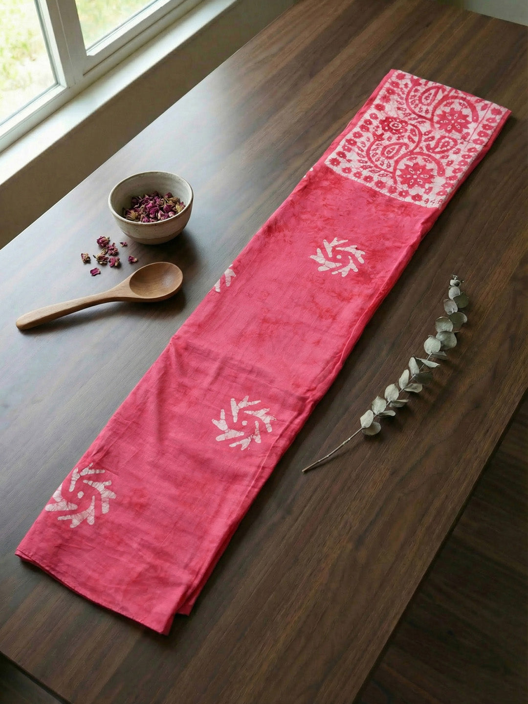 Embroidered Cotton Blend Unstitched Suit With Pant &amp; Dupatta