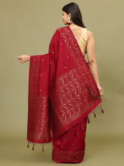 Zari Border Woven Handloom Saree