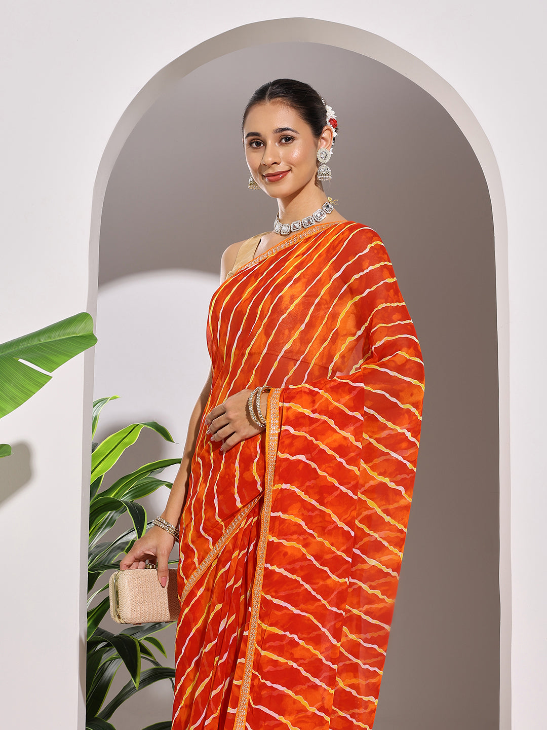 Printed Georgette Saree
