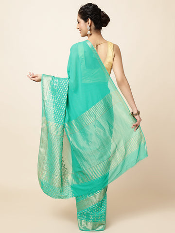 Stone Booti Woven Chiffon Saree