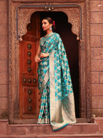 Bandhani Print Handloom Woven Saree