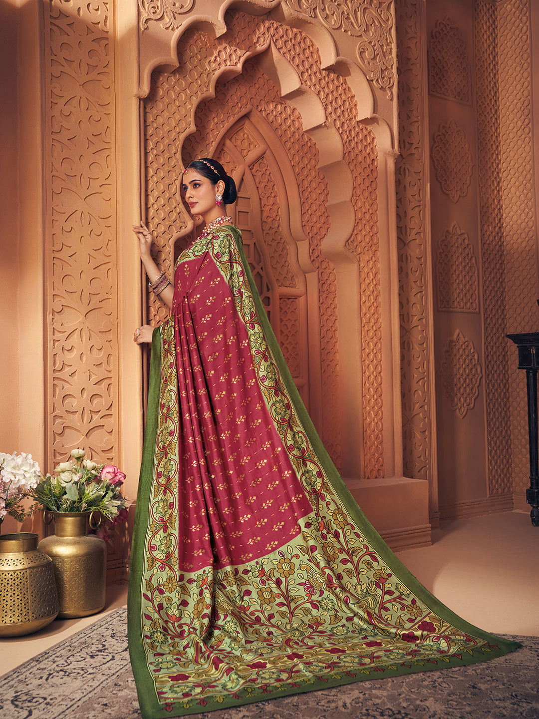 Printed Art Silk Saree