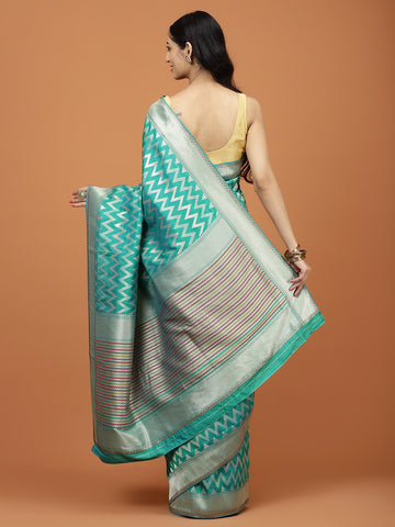 Stone Embroidery Banarasi Saree