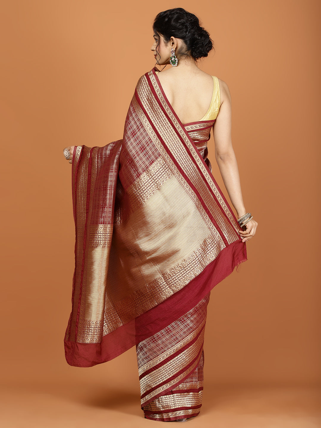 Khaddi Woven Art Silk Saree