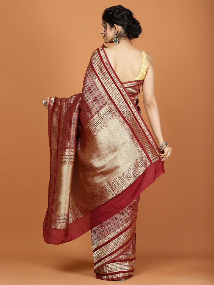 Khaddi Woven Art Silk Saree
