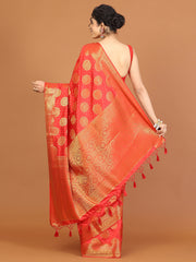 Zari Border Woven Art Silk Saree