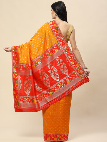 Zari Booti Woven Art Silk Banarsi Saree