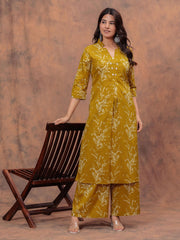 Printed Cotton Kurti With Palazzo