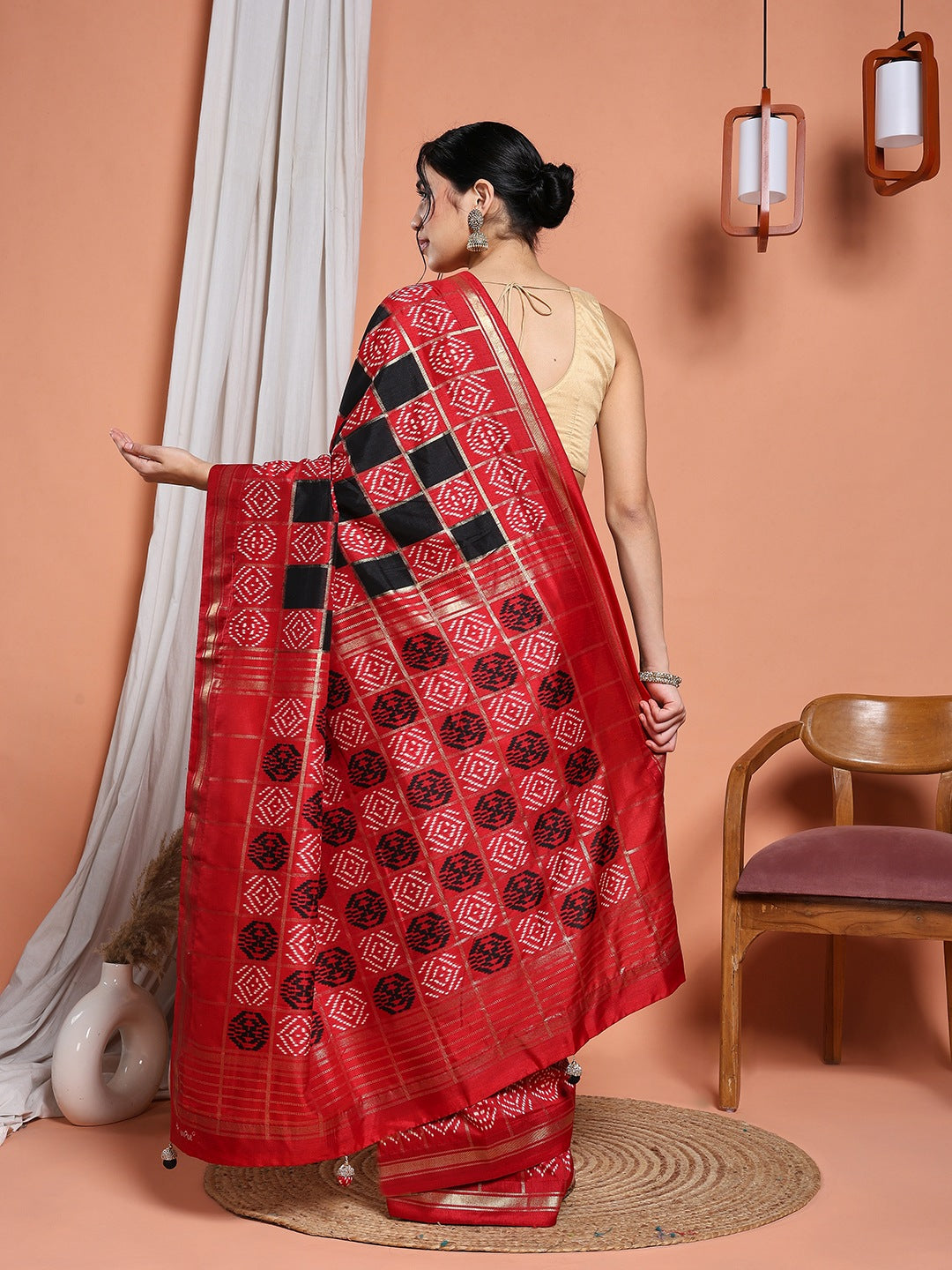 Digital Printed Art Silk Saree