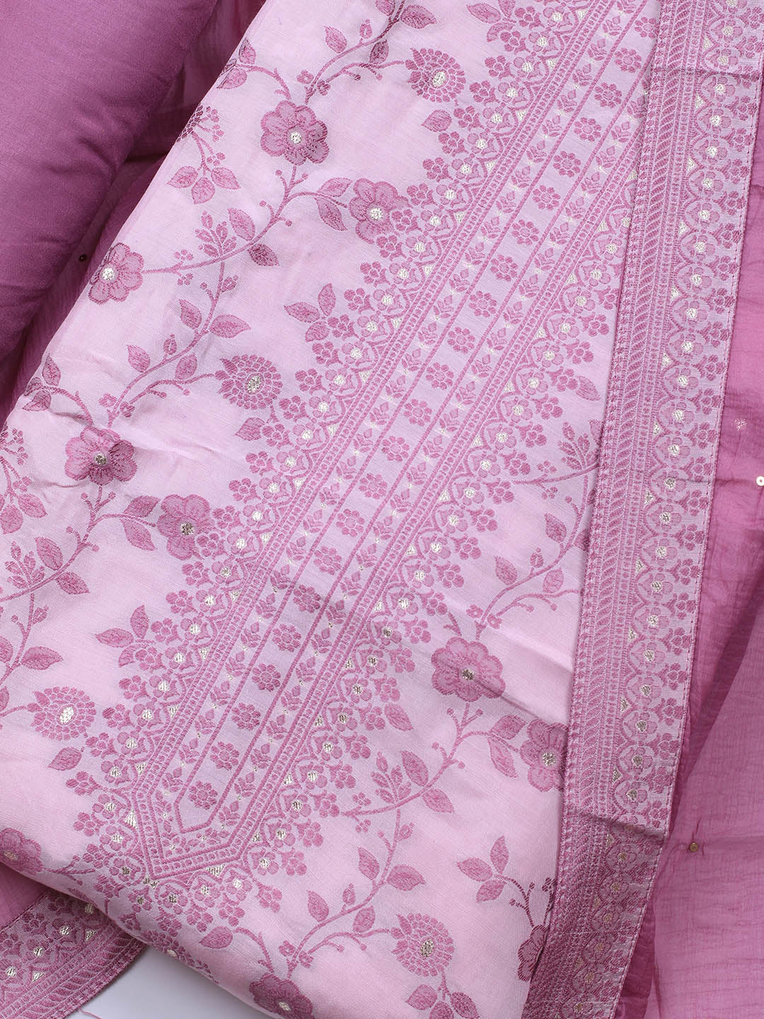 Printed Muslin Unstitched Suit Piece With Dupatta