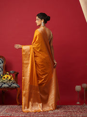Woven Design Art Silk Mustard Saree