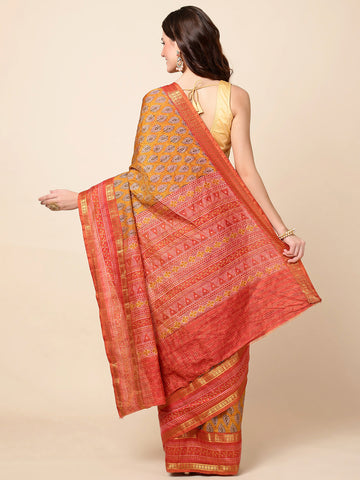 Woven Printed Handloom Saree