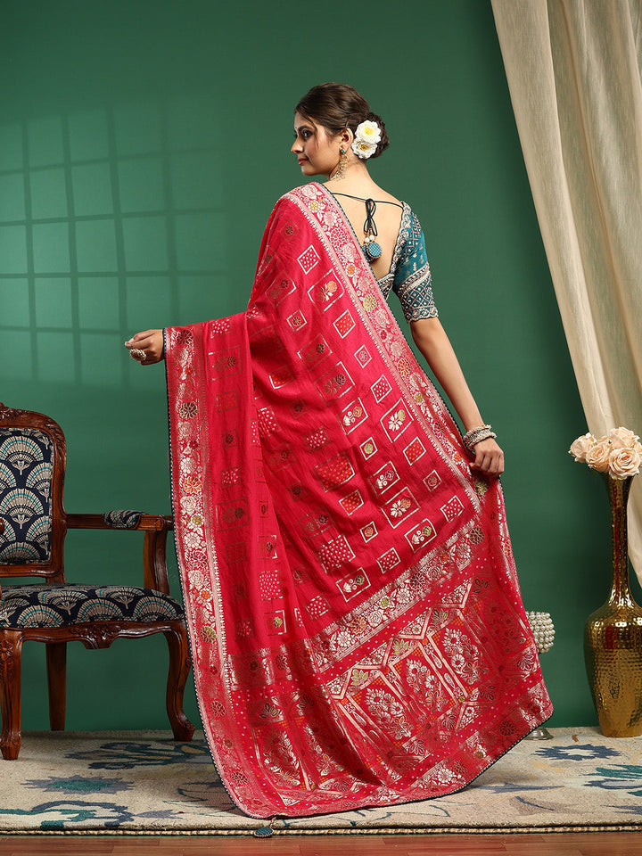 Embroidered Banarasi Saree