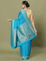 Zari Jaal Woven Crepe Saree